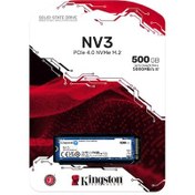 Resim Kıngston SNV3S/500G 500 GB NV3 M.2 2280 PCIe 4.0 NVMe SSD 