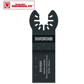 Resim Worx WA4988 Çok Amaçlı Raspalama Makinesi İçin 28x40mm Metal-Ahşap-Fiberglas-PVC Universal Kesme Bıçağı 