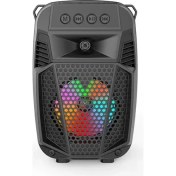 Resim Concord ZQS1430 Rgb Ledli 4 Inç Bluetooth Hoparlör 
