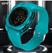 Resim Elmpaly Sanda Erkek Kol Saati Çift Gösterge Basit Minimalist Su Geçirmez Spor Retro Aydınlatmalı Silikon Kordon Siyah Diğer 