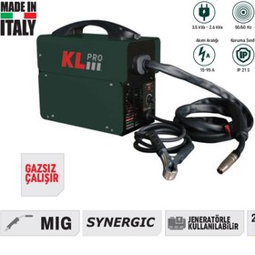 Resim KL PRO MIG 100 İNVERTÖR gazsız gaz altı KAYNAK MAKİNASI 