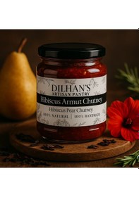 Resim Dilhan's Artisan Pantry Hibiscus & Armut Chutney Doğal Katkısız Ev Yapımı Sos 300 ML 