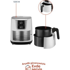 Resim Grundig FR 4032 A Yağsız Airfryer 3,5 Lt – Tek Hazneli, Ayarlanabilir Isı, Enerji Tasarruflu ve Kolay Temizlenir 