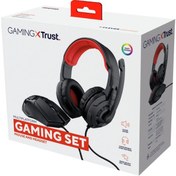 Resim Trust Gaming Kulaklık ve Fare Içeren 2’si 1 Arada Oyun Seti - Siyah 