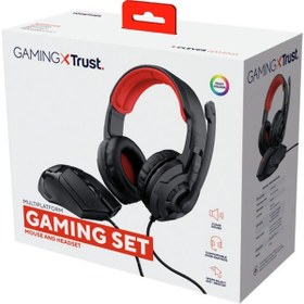 Resim Trust Gaming Kulaklık ve Fare Içeren 2’si 1 Arada Oyun Seti - Siyah 