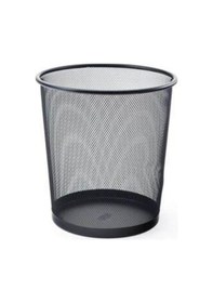 Resim Ofis Tipi Çöp Kovası Büro Çöp Kutusu File Metal Hafif Çöp Kovası 12 Litre Lvstory Siyah 