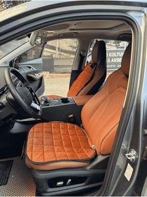 Resim Peugeot 2008 Koltuk Minderi Ortopedik Cepli Araç Ve Kılıf Seti Tam Uyumlu, Taba Renk, Konforlu Tasarım 