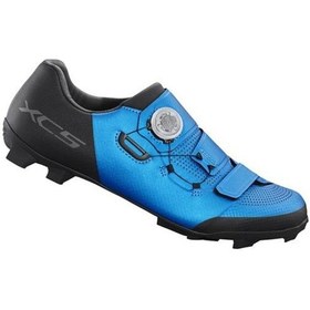 Resim Shimano Sh-Xc502 Boa Kilitli Spd Mtb Bisiklet Ayakkabısı Mavi Mavi - Siyah 