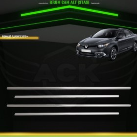 Resim ACK Dizayn RENAULT FLUENCE ARACA ÖZEL KROM CAM ALT ÇITASI A+ 