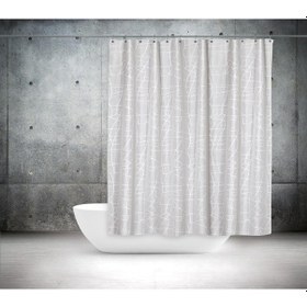 Resim Tropik Banyo Duş Perdesi 3182 Model Çift Kanat 2X110X200Cm Çok Renkli 