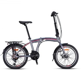 Resim Kron Fd 2100 20 Md Katlanır Bisiklet (Füme Kırmızı) 