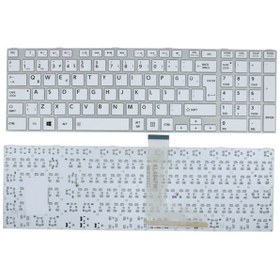 Resim Toshiba Uyumlu Dynabook Satellite L50, L50-a, L50d, L50d-a, L50dt, L50dt-a, L50t, L50t-a Notebook Klavye - Tuş Takımı / Beyaz - Tr - Çerçeveli Tip 