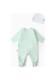 Resim Boumini Bebek Patikli Tulum Şapka Set Mint Mint 
