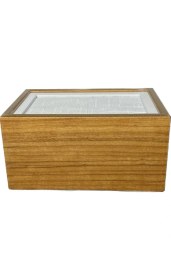 Resim Mimoza Ahşap Masaüstü Yatay Peçetelik Dispenser Afrika Ceviz 6 ADET 