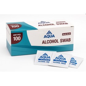 Resim Alkollü Mendil Swab %70 Ethyl Alcohol Içerikli 100'lü Kutu 