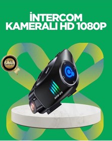 Resim Q28 Bluetooth Kask Kulaklık 1080p Kamera Su Geçirmez Motosiklet Interkom 