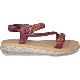 Resim Guja 19Y209-3 Bordo Kadın Sandalet 