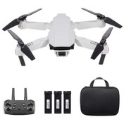 Resim Vkemall S62 Mini Katlanabilir Drone: Yüksek Sabit, Hız Kontrolü, Tek Tık Kalkış/iniş, 3 Pil Gümüş 