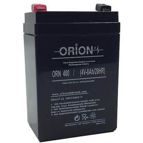 Resim Orion 4v 8ah Bakımsız Kuru Akü 