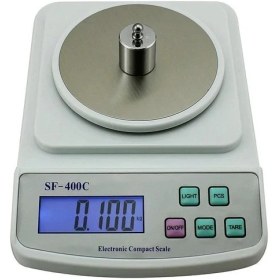 Resim Aesco Diamond Plus Dijital Göstergeli Plastik Fanuslu Hassas Terazi SF-400C (500 Gr-0.01) ( Lisinya ) 