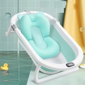 Resim Yumuşak & Kaymaz Çocuk Banyo Koltuk Minderi - Çocuklar için Rahat Banyo Yastığı, Noel, Cadılar Bayramı, Şükran Günü, Yeni Yıl için Mükemmel Hediye | MAYAPHILOS | Beyaz/Pembe/Mavi 