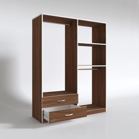 Resim Kenzlife giysi dolabı şemsettin 175*120*40 cvz gardırop 2 çekmeceli 