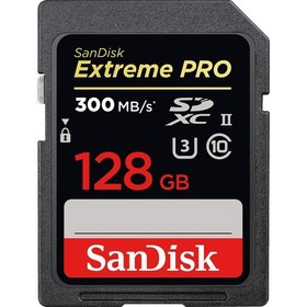 Resim SanDisk Extreme Pro 128GB 300MB/s Class 10 UHS-II SDHC Hafıza Kartı SDSDXPK-128G-GN4IN 