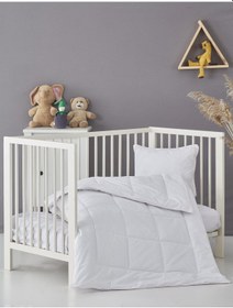 Resim Komfort Home Pamuklu Bebek Yorganı + Yastık 