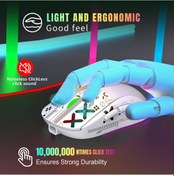 Resim Tenfowee Hxsj T90 2.4g Kablosuz Rgb Mekanik Oyun Faresi - 3600dpı, 15 Aydınlatma Modu, 10m Tuş Ömrü 2'li Paket 001 