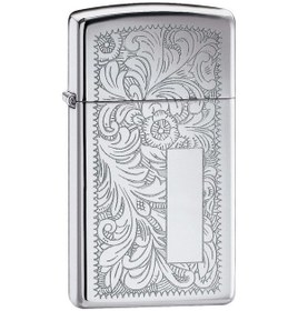 Resim Ehediye Zippo Çakmak Slim Ince Bayan Venetian 1652-000074 