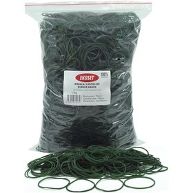 Resim Ekoset Kauçuk Paket Ambalaj Para Lastiği 70Mm Yeşil 1Kg 