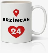 Resim Erzincan Baskılı Kupa Bardak Baskılı Kahve Kupa Bardak 
