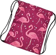 Resim Holibanna 3d Flamingo Bağcıklı Sırt Çantası Kadın Moda Kese Çantası Seyahat Mücevher Depolama Için 