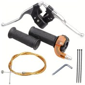 Resim Dream011 Sarı 11cc Mini Motosiklet & Atv Gidon Seti - Alüminyum Sinyalli Gaz Kablolu 