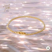 Resim TBK&CO 18k Altın Kaplama Kübik Sentetik Zirkonya Tenis Bilezik - Kadınlar için Ayarlanabilir Hipoalerjenik Minimalist Bling Takı, Anneler Günü Noel Sevgililer Günü Doğum Günü Hediyesi ile Hediye Kutusu, Tenis Aksesuarları Hediyeleri, Şık Aksesuar, Yüksek Kaliteli İşçilik, Moda Aksesuar 