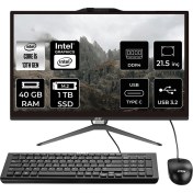Resim Msı Pro AP222T Intel Core I5 13400 40GB 1tb SSD 21.5" Fhd Fdos Multi-Touch All In One Bilgisayar & Per4 USB Bellek 13M091XEUP338 