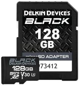 Resim Delkin Devices 128Gb Black Uhs-I Microsdxc Hafıza Kartı 