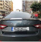 Resim Sts Oto Aksesuar Skoda Süperb Bagaj Üstü Spoiler Bagaj Çıtası Piano Black (Parlak Siyah) 