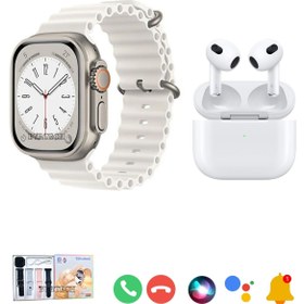 Resim BYRTECH T20 Watch Ultra 2 4 Kordonlu Akıllı Saat + 3. Nesil Bluetooth Kulaklık İkili Paket 