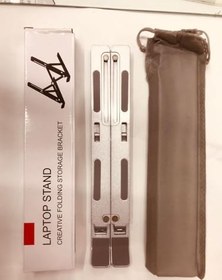 Resim KLS-113 Katlanabilir Laptop Standı, Ayarlanabilir Alüminyum Notebook Yükseltici (11-17 inç uyumlu, Taşıma kılıflı) 