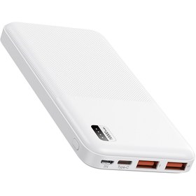 Resim Led Göstergeli 10000 mAh Hızlı Şarj Powerbank, PD 22.5W, Çift USB, Çok Portlu, Güvenlik Korumalı 