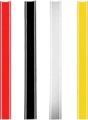 Resim Sones 5 Adet 50 Cm Dıy Yakıt Deposu Kapağı Araba Ve Motosiklet İçin Yansıtıcı Etiket Gümüş 