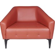 Resim Oceans Kahverengi Deri Tekli Kanepe Kahverengi 