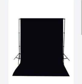 Resim Akdeniz 2x3m siyah fon perde +stand 