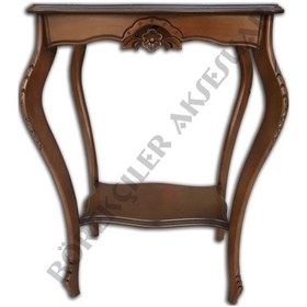 Resim Fiskos Çiçeklik 4Ayak Oymalı Model Parlak Ihlamur Ağacı Ayak Parl 