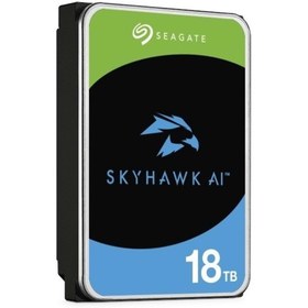 Resim SEAGATE SKYHAWK AI 18 TB 7200RPM 256MB SATA3 550TB/Y RV 7/24 (ST18000VE002) OEM