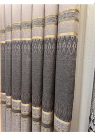 Resim Nivemeshome Damla Ft614337 V-5403 Gri 1/3 Sık Pileli Fon Perde Apm Gri 