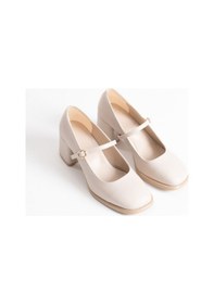 Resim Etiler Collection Blown Bej Cilt Kadın Topuklu Ayakkabı Bej Cilt 