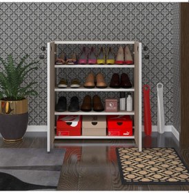 Resim Kenzlife Ayakkabılık Ayakkabı Dolabı Kilitli Gutan Crd 080 70 32 Kapaklı Ofis Dolabı 