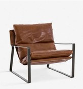 Resim SLLER Portatif Metal İskeletli Berjer, Modern Metal İskeletli Portatif Tekli Koltuk 